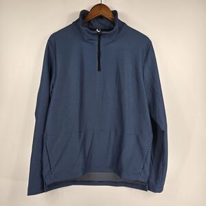 Con.struct‎ Men's Size Large Micro Geometric 1/4 Zip Pullover with Silvadur NWT